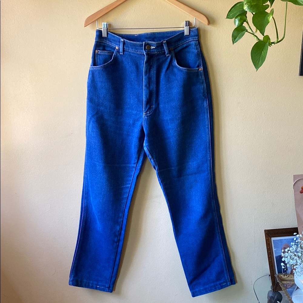 Lee Blue Straight Jeans Vibrant Blue Vintage Denim 29